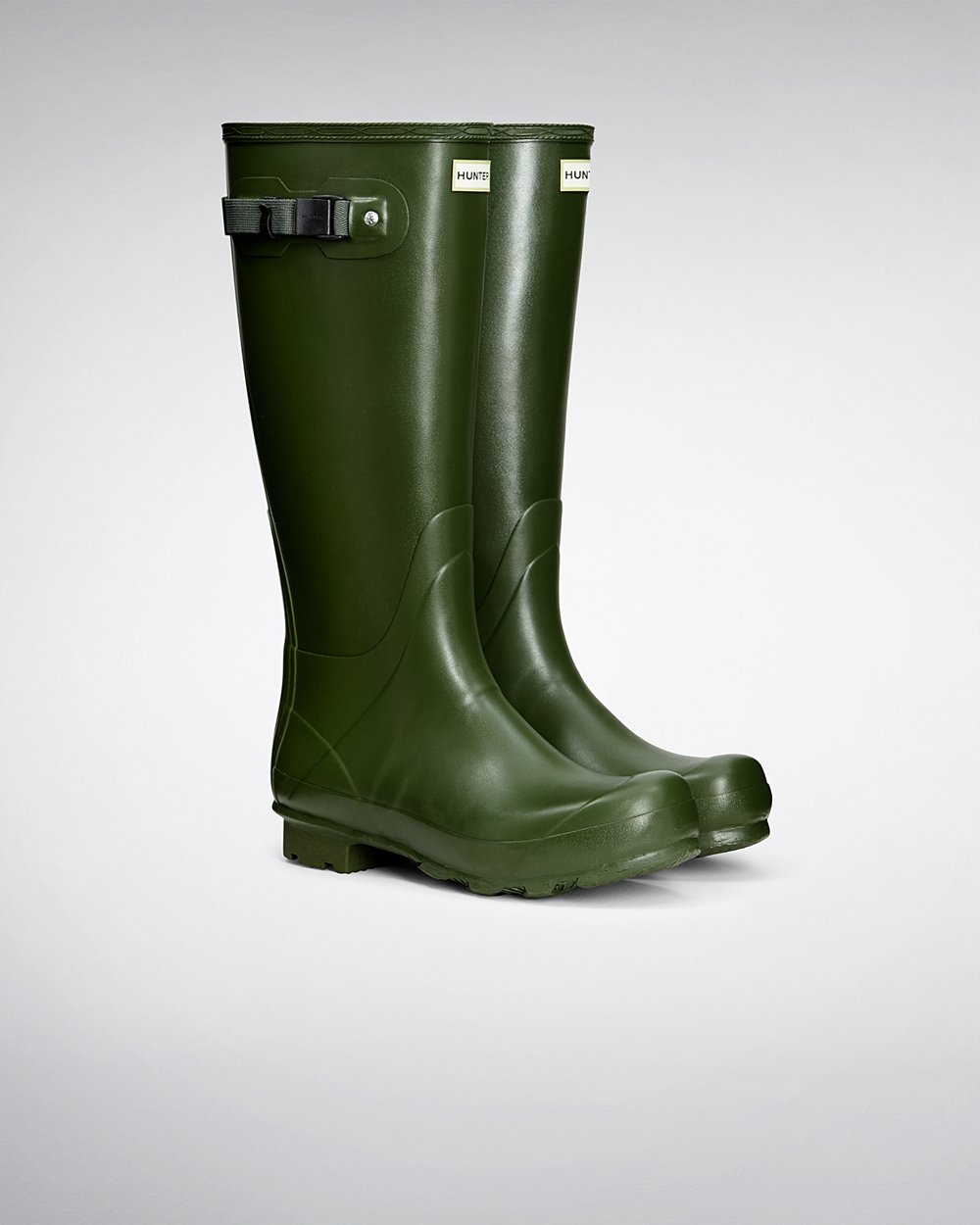 Mens Hunter Tall Rain Boots Green - Norris Field - 9018572-WL